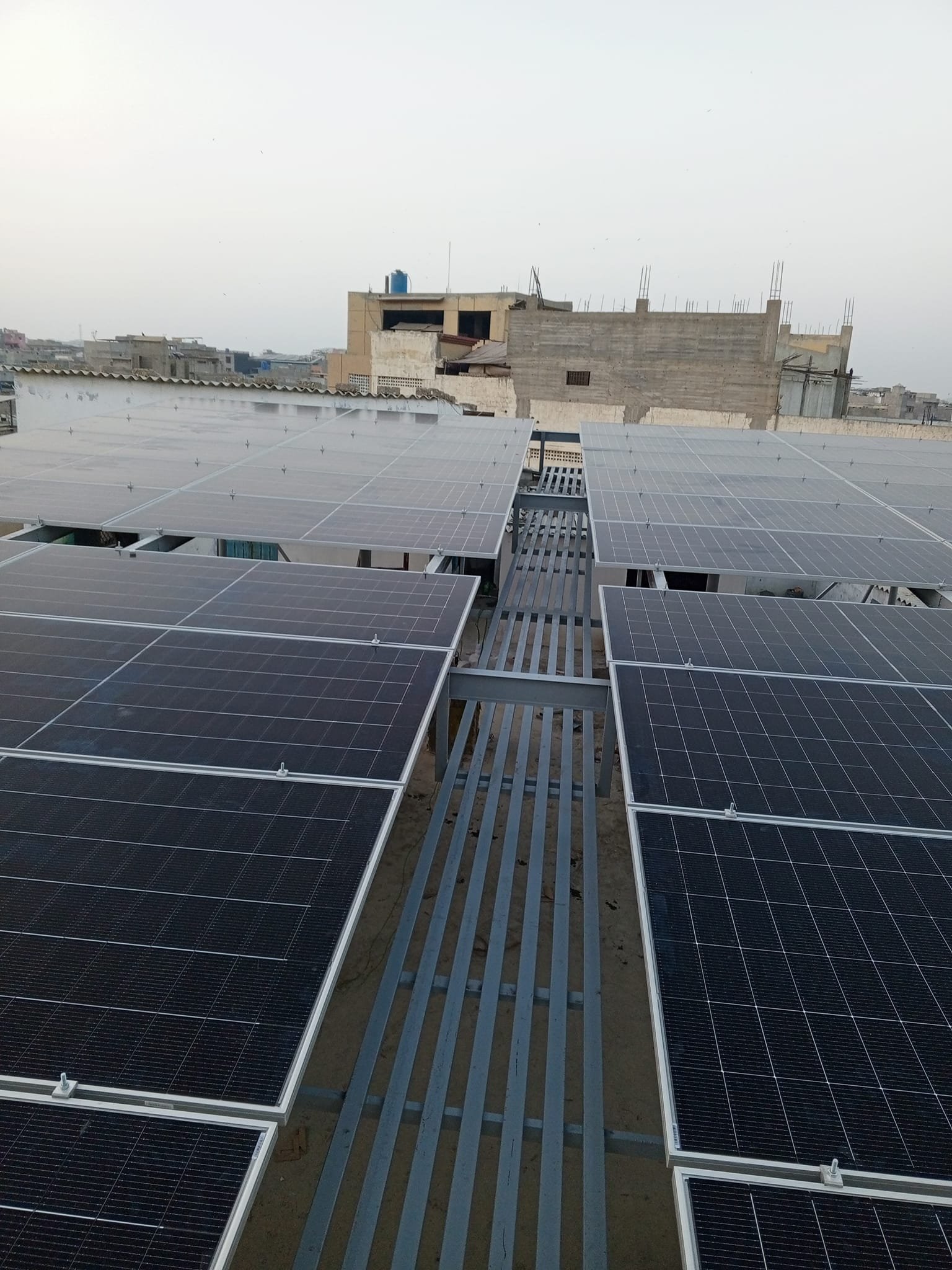 Commercial solar installation project in Karachi by UB Solar Solution